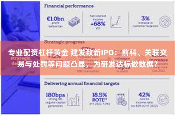 专业配资杠杆黄金 建发致新IPO：前科、关联交易与处罚等问题凸显，为研发达标做数据？